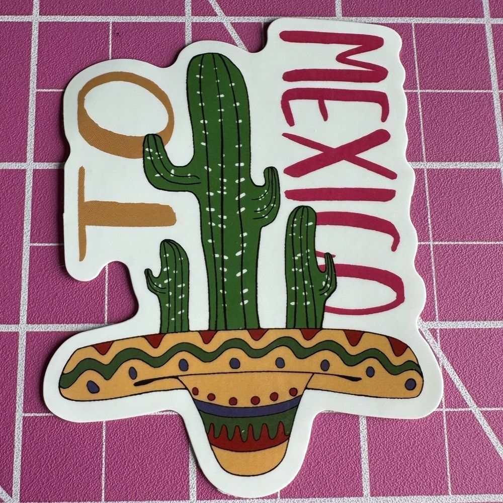 💜13/$13 +Bundle Sticker Sale | Travel Mexico Waterproof Sticker